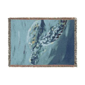 Artistic Nature Woven Blanket - Cozy Throw for Home Decor and Gift