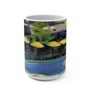 Vibrant Outdoor Café Mug – 15oz