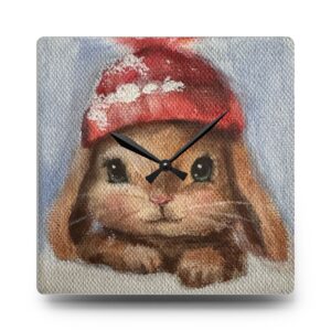 Cute Bunny Acrylic Wall Clock - Adorable Home Decor