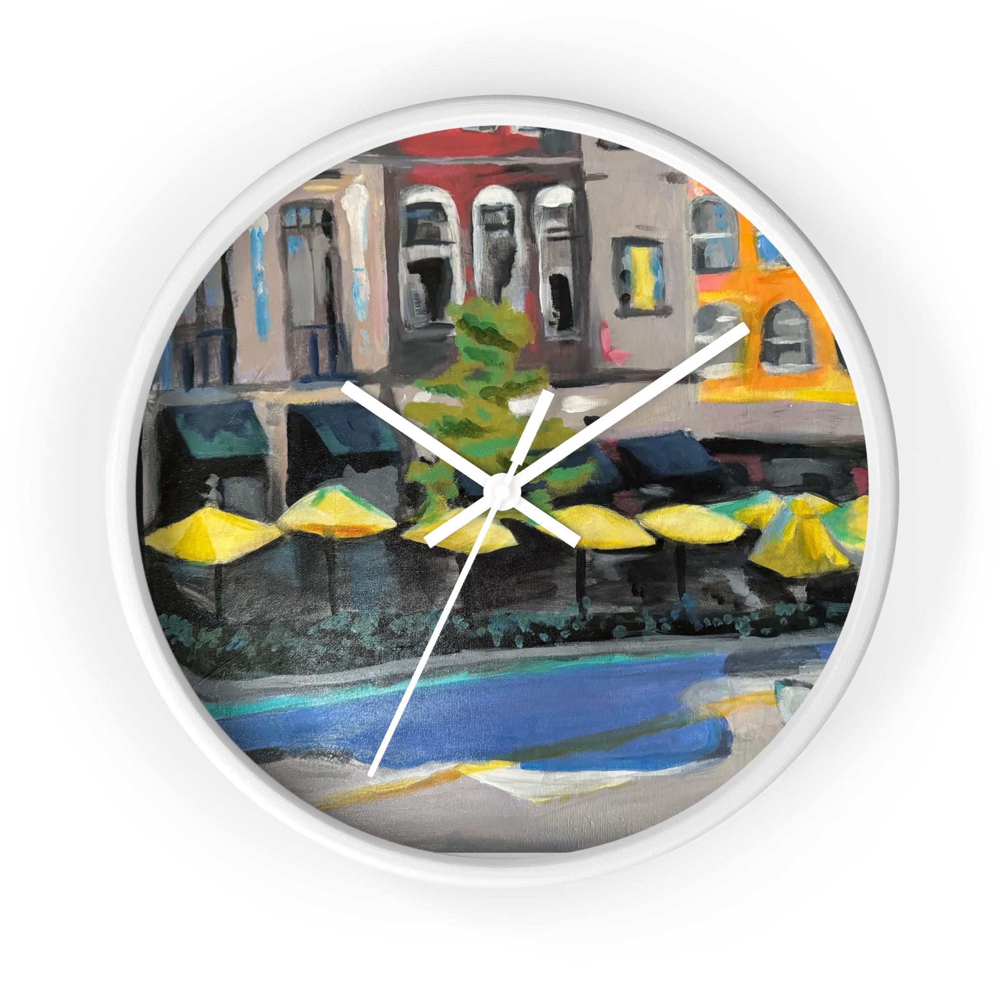 Charming Cityscape Wall Clock - Vibrant Decor for Home or Office - Image 10